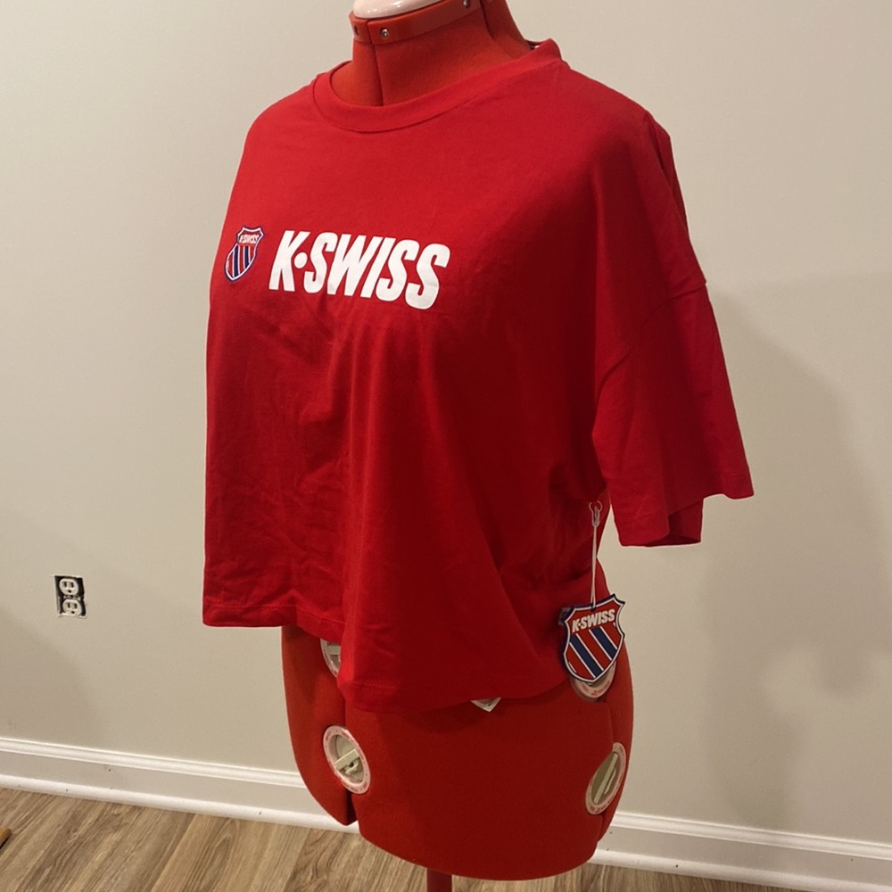 New W/Tags Forver 21..K.Swiss cropped top - Picture 2 of 4
